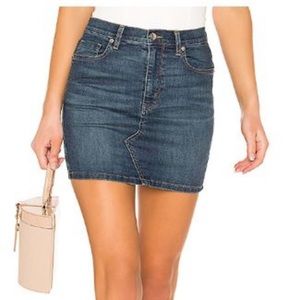 Free people teagan denim skirt